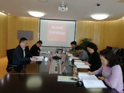 成绵公司召开2018年度党员领导干部民主生活会